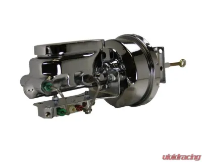 Leed Brakes 7" Chrome Power Brakes Front Disc Rear Drum Ford Mustang Automatic Transmission 1964-1966 - 6JF92