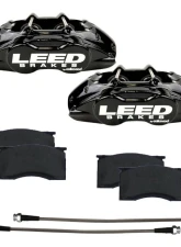 Leed Brakes 4 Piston Black Maxgrip Lite Aluminum Calipers Ford Mustang 1964-1967                                     - BCC0005 - Image 4