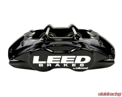 Leed Brakes 4 Piston Black Maxgrip Lite Aluminum Calipers & Rotors Ford Mustang 1964-1967 - BCC0005RKX