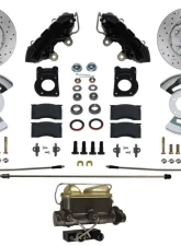 Leed Brakes Manual Front Disc Brake Conversion Kit w/ Drilled Rotors & Black Powder Coated Calipers Ford Fairlane 1962-1969                                     - BFC0001-4C7X - Image 9