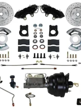 Leed Brakes Power Front Kit w/ Drilled Rotors & Black Powder Coated Calipers Ford Mustang 1967-1969                                     - BFC0002-X405MX - Image 8
