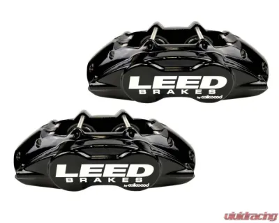 Leed Brakes 4 Piston Black Maxgrip Lite Front Disc Brake Conversion Ford Mustang 1964-1966 - BFC0005-405X
