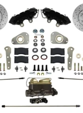 Leed Brakes Manual Front Kit w/ Drilled Rotors & Black Powder Coated Calipers Ford Victoria 1960                                     - BFC0025-405X - Image 8
