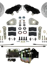 Leed Brakes Power Front Kit w/ Drilled Rotors & Black Powder Coated Calipers Ford Victoria 1960                                     - BFC0025-8307X - Image 8