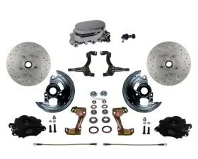 Leed Brakes Cast Iron Manual Front Disc Brake Kit w/ Chrome M/C Adjustable Proportioning Valve Pontiac Tempest 1964-1970