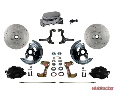 Leed Brakes Cast Iron Manual Front Disc Brake Kit w/ Chrome M/C Adjustable Proportioning Valve Pontiac Tempest 1964-1970 - BFC1002-F05X