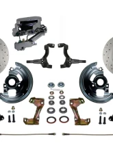 Leed Brakes Manual Front Disc Brake Kit w/ Black Powder Coated Calipers Disc Drun Pontiac Tempest 1964-1970                                     - BFC1002-FA1X - Image 8