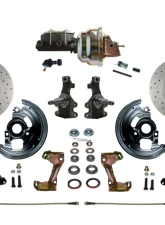 Leed Brakes Power Front Disc Brake Kit 2" Drop Spindle 8" Dual Booster Adjustable Proportioning Valve Pontiac Tempest 1964-1970                                     - BFC1003-M105X - Image 8