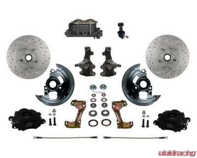 Leed Brakes 2" Drop Spindle Manual Front Disc Brake Kit Pontiac Tempest 1964-1970 - BFC1003-305X