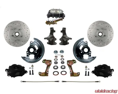 Leed Brakes 2" Drop Cast Iron Spindle Manual Front Disc Brake Kit Pontiac Tempest 1964-1970 - BFC1003-3A1X