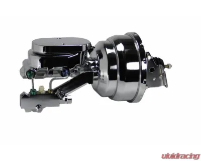 Leed Brakes Power Front Disc Brake Kit 2" Drop Spindle 8" Dual Chrome Booster Disc Drum Pontiac Tempest 1964-1970 - BFC1003-N6B2X