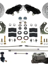 Leed Brakes Front Disc Brake Conversion Kit w/ Maxgrip XDS & Black Calipers Plymouth Fury III 1965-1972                                     - BFC2003-C05PX - Image 7