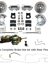 Leed Brakes Power Disc Brake Conversion w/ Pre-Bent Brake Line Kit Ford Mustang 1964-1966                                     - FC0001-H405ALK - Image 10