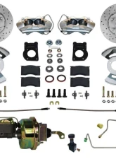 Leed Brakes Power Disc Brake Conversion w/ 4 Piston Calipers Maxgrip XDS Rotors Ford Mustang Manual Trans 1964-1966                                     - FC0001-H405MX - Image 10