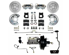 Leed Brakes Power Disc Brake Conversion w/ 4 Piston Caliper Maxgrip XDS Rotors Mercury | Ford 1967-1969