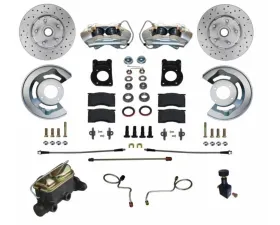 Leed Brakes Manual Disc Brake Conversion w/ 4 Piston Caliper Maxgrip XDS Rotors Mercury | Ford 1967-1969