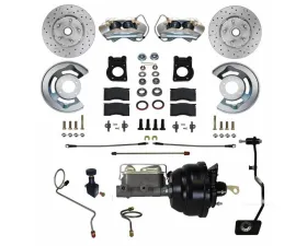 Leed Brakes Power Disc Brake Conversion w/ 4 Piston Calipers Maxgrip XDS Rotors Mercury | Ford 1967-1969