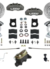 Leed Brakes Front Disc Brake Conversion w/ 4 Piston Caliper Maxgrip XDS Rotors Ford Mustang 1964-1966                                     - FC0005-405X - Image 9
