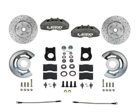 Leed Brakes 4 Piston Maxgrip Lite Front Disc Brake Conversion Kit w/ Maxgrip XDS Rotors Mercury | Ford 1970-1973