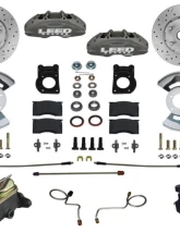 Leed Brakes 4 Piston Maxgrip Lite Manual Front Disc Brake Kit w/ Drilled Rotors Mercury | Ford 1970                                     - FC0007-405X - Image 10