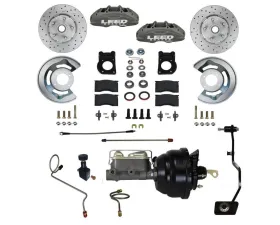 Leed Brakes 4 Piston Maxgrip Lite Power Disc Brake Conversion w/ Maxgrip XDS Rotors Mercury | Ford 1970
