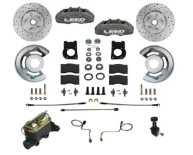 Leed Brakes 4 Piston Maxgrip Lite Manual Disc Brake Conversion w/ Maxgrip XDS Rotors Mercury | Ford 1971-1973