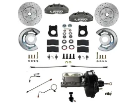 Leed Brakes 4 Piston Maxgrip Lite Power Disc Brake Conversion w/ Maxgrip XDS Rotors Mercury | Ford 1971-1973