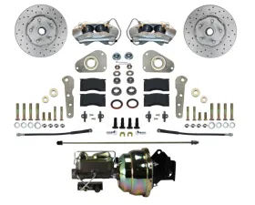Leed Brakes 4 Piston Full Size Y Block Power Front Disc Brake Conversion Ford Sunliner 1957-1960