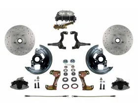 Leed Brakes Cast Iron M/C Disc Drum Side Mount Manual Front Disc Brake Conversion Kit Pontiac Tempest 1964-1970