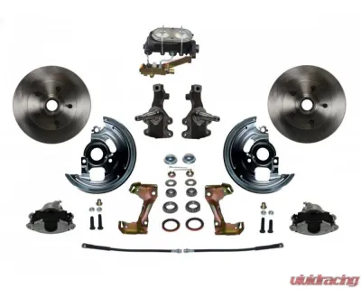 Leed Brakes 2" Drop Spindle  M/C Disc Drum Side Mount Manual Front Disc Brake Conversion Pontiac Tempest 1964-1970 - FC1003-3A1