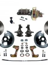 Leed Brakes 2" Drop Spindle Cast Iron Power Front Disc Brake Conversion Kit Pontiac Tempest 1964-1970                                     - FC1003-E105 - Image 14