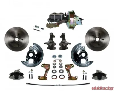 Leed Brakes 2" Drop Cast Iron Spindle Power Front Disc Brake Conversion Kit Pontiac Tempest 1964-1970 - FC1003-E1A1
