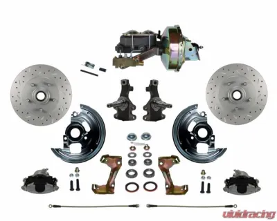 Leed Brakes 2" Drop Spindle Disc Drum Power Front Disc Brake Conversion Kit Pontiac Tempest 1964-1970 - FC1003-E1A1X