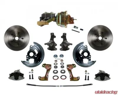 Leed Brakes 2" Drop Spindle Standard Power Front Disc Brake Conversion Kit Pontiac Tempest 1964-1970 - FC1003-M1A1
