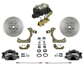 Leed Brakes Maxgrip XDS Manual Front Disc Brake Conversion Kit w/ Disc Drum Valve Chevrolet Parkwood 1959-1961