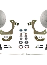 Leed Brakes Spindle Mount Kit w/ Maxgrip Cross Drilled & Slotted Rotors Chevrolet Parkwood 1959-1961                                     - FC1011SMX - Image 6