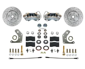 Leed Brakes Spindle Mount Mopar B & E Body Maxgrip XDS Rotors Front Disc Brake Conversion Kit Plymouth Savoy 1962-1964