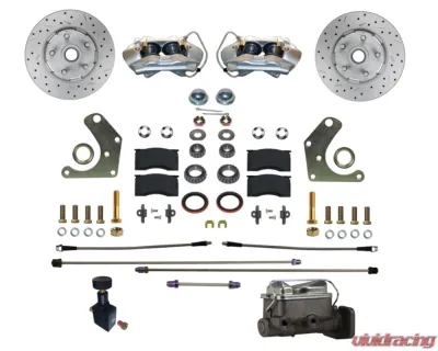 Leed Brakes Max Grip XDS Rotors Manual Front Disc Brake Conversion Kit Plymouth Fury III 1965-1972 - FC2003-C05X