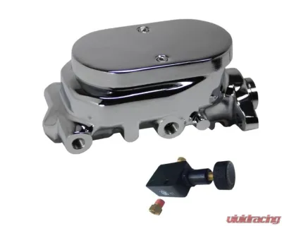 Leed Brakes 1" Chrome Bore Left Port w/ Adjustable Valve - M_F05