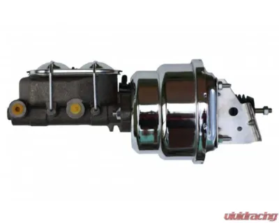 Leed Brakes 7" Chrome Lid Dual Power Booster & 1-1/8" Bore Cast Iron Master Cylinder Pontiac | Chevrolet 1970-1981 - PBKT1023
