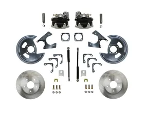 Leed Brakes Zinc Plated Rear Disc Brake Conversion Kit w/ 5x4.75 Non Staggered Shocks Chevrolet Nova 1962-1967