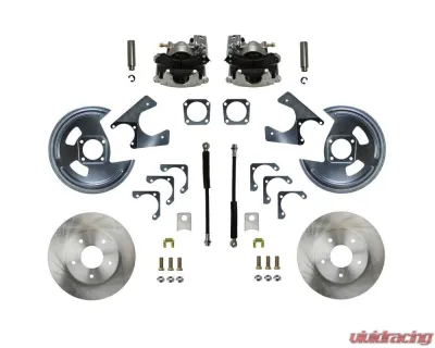 Leed Brakes Zinc Plated Rear Disc Brake Conversion Kit w/ 5x4.75 Non Staggered Shocks Chevrolet Nova 1962-1967 - RC1001