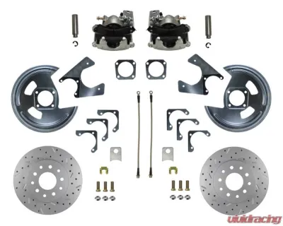 Leed Brakes Rear Disc Brake Conversion Kit w/ 5x4.75 Non Staggered Shocks Chevrolet Nova 1962-1967 - RC1001X