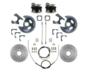 Leed Brake Rear Disc Brake Conversion Kit w/ Staggered Shocks Pontiac Firebird 1970-1981