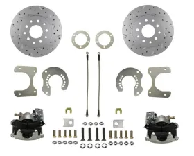 Leed Brakes Rear Disc Brake Conversion Kit w/ Maxgrip XDS Rotors Mopar 8-3/4 9-3/4 Rear Axles Plymouth Savoy 1962-1964