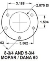 Leed Brakes 8-3/4 9-3/4 Mopar Rear Axles Rear Disc Brake Conversion Kit Plymouth Savoy 1962-1964                                     - RC2001 - Image 2