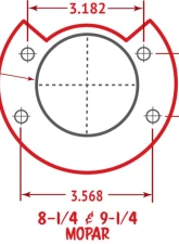 Leed Brakes Mopar 8-1/4 9-1/4 Rear Axles Rear Disc Brake Conversion Kit Dodge W100 Pickup 1969-1974                                     - RC4001 - Image 2