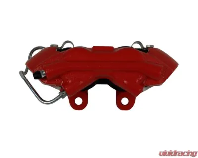 Leed Brakes 4 Piston Red Powder Coated Calipers w/ Maxgrip XDS Rotors Ford Mustang 1964-1967 - RCC0001RKX