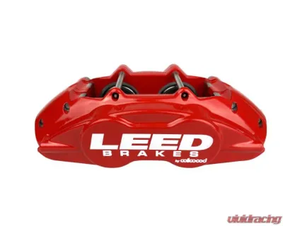 Leed Brakes 4 Piston Red Maxgrip Lite Aluminum Calipers Ford Mustang 1964-1967 - RCC0005