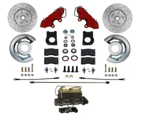Leed Brakes Manual Front Disc Brake Conversion Kit w/ Drilled Rotors Ford Fairlane 1962-1969